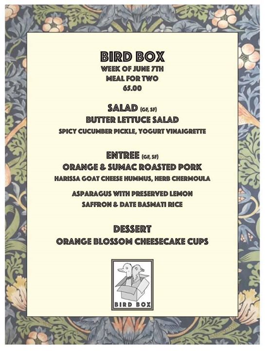 Heads up Portland folks! Have you seen Le Pigeon "Bird Box Take Away